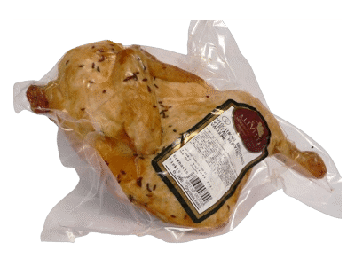 Karštai rūkyta, virta viščiuko broilerio puselė, I r., 1 kg