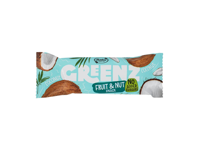 Vaisių ir rieš. užkandis GREENZ COCONUT, 30 g
