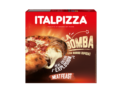 Šaldyta pica ITALPIZZA, La Bomba Meat Feast, 470 g