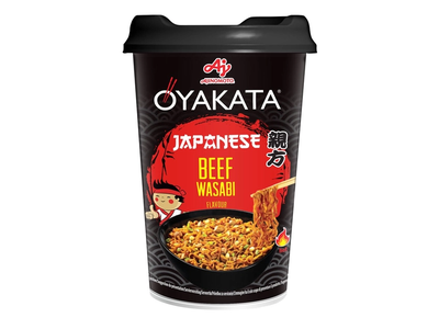 Greitai paruošiami makaronai OYAKATA JAPANESE BEEF WASABI, 93 g