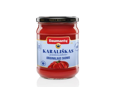 Pomidorų padažas, DAUMANTŲ, Karališkas, originalaus skonio, 40% pastos, 500 g