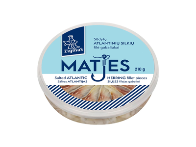 Sūdyti silkių filė gabal. ZIGMAS МАТЕS, 210 g