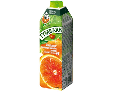 Raudonųjų Sicilijos apelsinų gėrimas TYMBARK, 1 l
