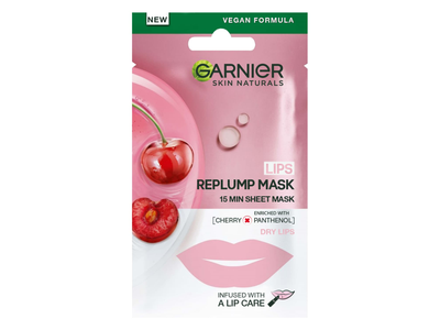 Lakštinė kaukė lūpoms CHERRY GARNIER, 5 g
