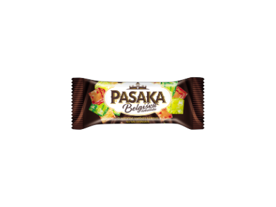 Glaistytas varškės sūrelis PASAKA, su belgišku šokoladu ir saldainiais, 20%, 40g