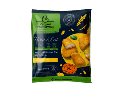 Šaldyti vištienos kepsneliai HEAT & EAT džiūvėsėliuose, 500 g