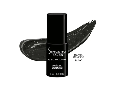 Gelinis nagų lakas 657 black shadow SINCERO SALON 