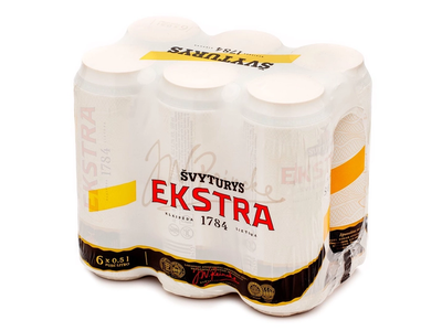 Šviesusis alus ŠVYTURYS EKSTRA (5,2%), 6 x 500 ml