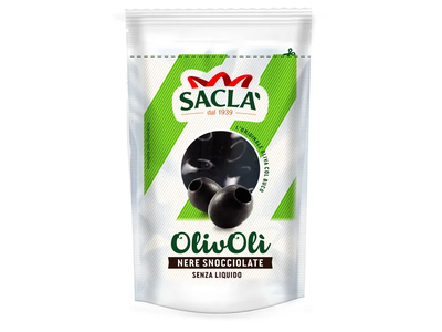 Juodos alyvuogės be kauliukų SACLA, 190 g