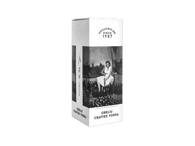 Degtinė OBELIU CRAFTED VODKA suvenyrinėje dėžėje, 40 %, 700 ml