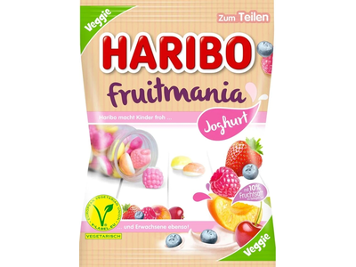 Guminukai HARIBO, Fruitmania yogurt, 160 g