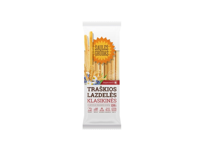 Traškios lazdelės SAULĖS GRŪDAS KLASIKINĖS, 125 g