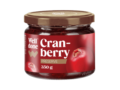 Spanguolių uogienė WELL DONE, 350 g