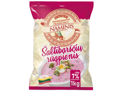 ROKIŠKIO NAMINIS šaltibarščių rūgpienis, 7 % rieb., 1 kg