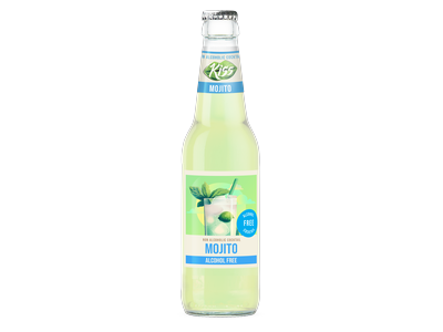 Nealkoholinis kokteilis KISS, Mojito, 0%, 0,33 l, butelis
