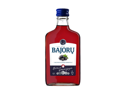 BAJORŲ degtinė ir juodieji serbentai, 200 ml