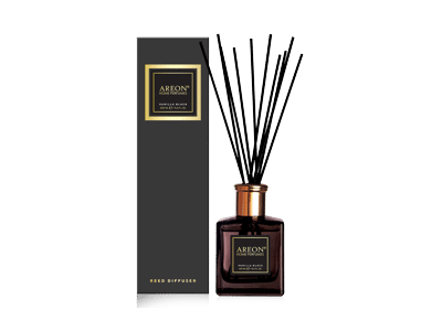Namų kvapas su lazdelėmis AREON BLACK VANILLA, 150 ml