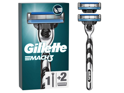 Skustuvas GILLETTE MACH3 + 2 galvutės, 1vnt.