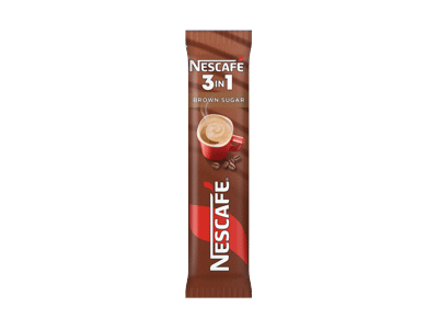 Tirpiosios kavos gėrimas NESCAFÉ 3 IN 1 su ruduoju cukrumi, 16.5 g