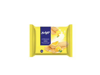 Vafliai SELGA, citrinų skonio, 180 g