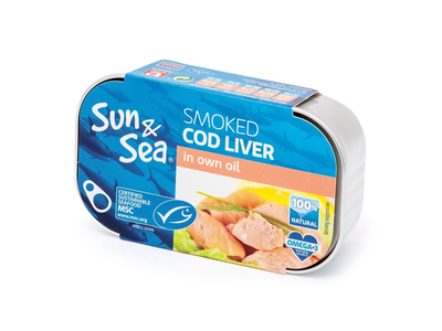 Rūkytos menkių kepenėlės SUN&SEA, 120 g