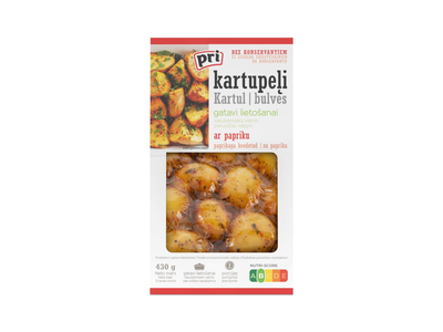 Virtos bulvės su paprikomis, 430 g