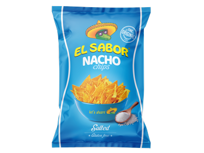 Kukurūzų traškučiai EL SABOR, su druska, 100 g