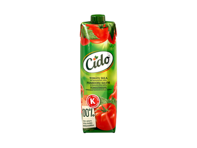 Pomidorų sultys CIDO (100%), 1 l