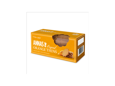 Imbieriniai sausainiai ANNA'S, apelsinų skonio, 150 g