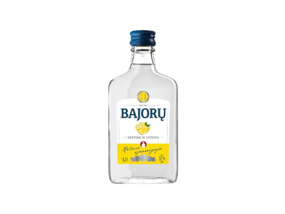 Spiritinis gėrimas BAJORŲ, degtinė ir citrina, 32%, 200 ml