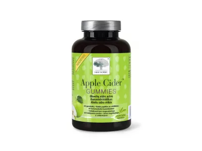 NEW NORDIC maisto papildas APPLE CIDER GUMMIES, 60 guminukų