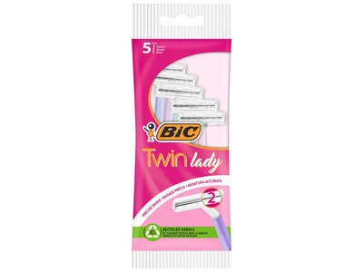 Mot.vienkart. skustuvai BIC TWIN LADY, 5vnt.