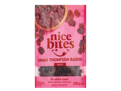 Jumbo džiovintos razinos NICE BITES, 200 g