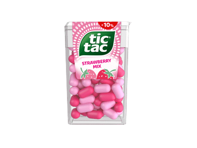 Saldainiai TIC TAC, braškių skonio, 54 g
