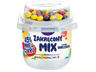 Vanil. sk. jogurtas šokol. dražė DANONE, 125g