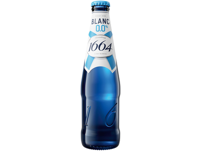 Nealkoholinis alus KRONENBOURG 1664 Blanc, 0,0 % 0,33 l, butelis