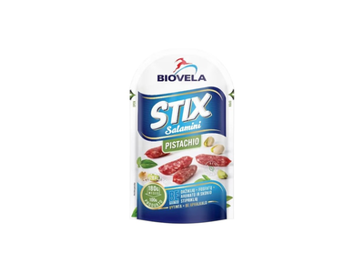Vytintos dešrelės STIX SALAMINI PISTACHIO, a. r., 80 g