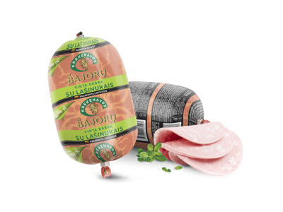 Virta BAJORŲ dešra su lašinukais, I r., 600 g