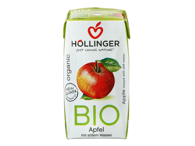 Ekologiškas obuolių nektaras HOLLINGER, 0,2 l