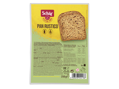 Raik. duona be glit. SCHAR PAN RUSTICO, 250 g