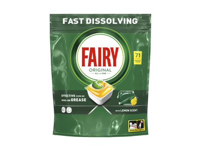Automatinių indaplovių kapsulės FAIRY Ain1 Lemon, 71vnt