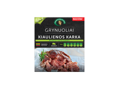 Lėtai virta kiaulienos karka be kaulo GRYNUOLIAI, l r., 1 kg