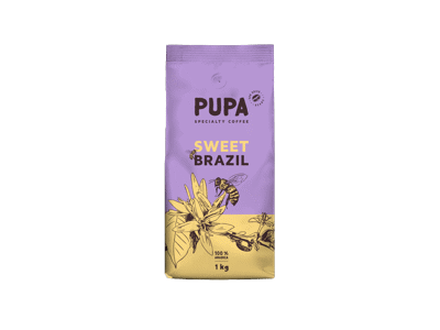 Kavos pupelės PUPA SWEET BRAZIL, 1 kg
