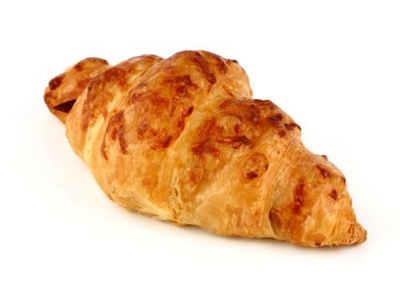 Prancūziškas sviestinis kruasanas su kumpiu ir sūriu, 80 g