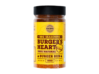 Mėsainių maltinių prieskonių mišinys BBQ BURGER'S HEART, 190 g