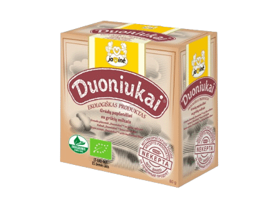 Ekologiški grūdų paplotėliai su grikių miltais JAVINĖ, 80 g