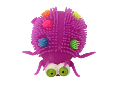 Pūkuota boružė su šviesa FLUFFY, 12cm