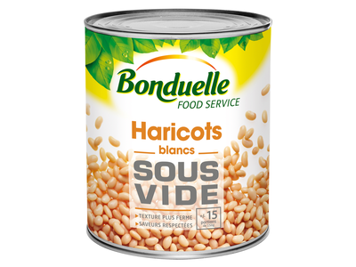 Baltos pupelės BONDUELLE, vakume, 2,75 / 2,35 kg