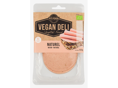 Ekologiškas, veganiškas gaminys VEGAN DELI Natural, pjaustytas, LT-EKO-001, 100g