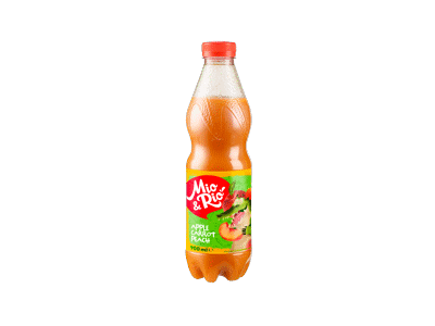 Obuolių, morkų ir persikų nektaras MIO&RIO, 900 ml